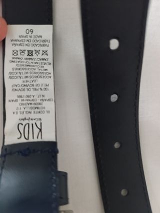 Cinturón niño - Piel azul