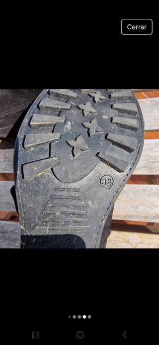 Botines negros de ante, mujer 