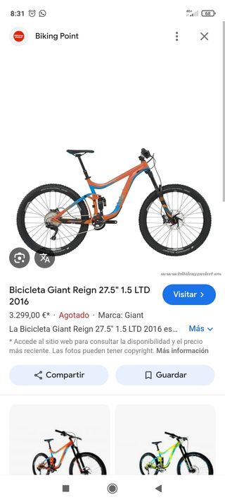 Bicicleta Giant Reign MTB
