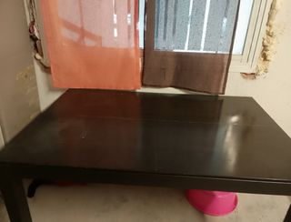 Mesa comedor extensible negra
