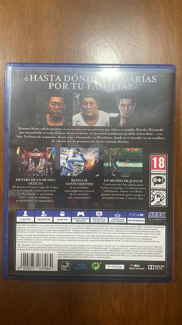 Yakuza 6 PS4 (PlayStation 4)