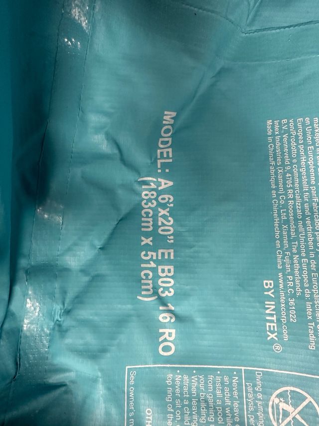 Piscina INTEX 183x51cm - 6x20' EB0316