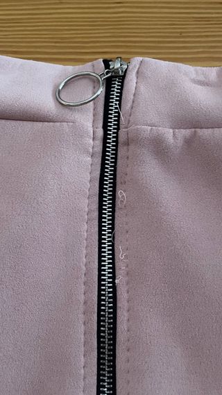 Mini falda rosa - Cremallera