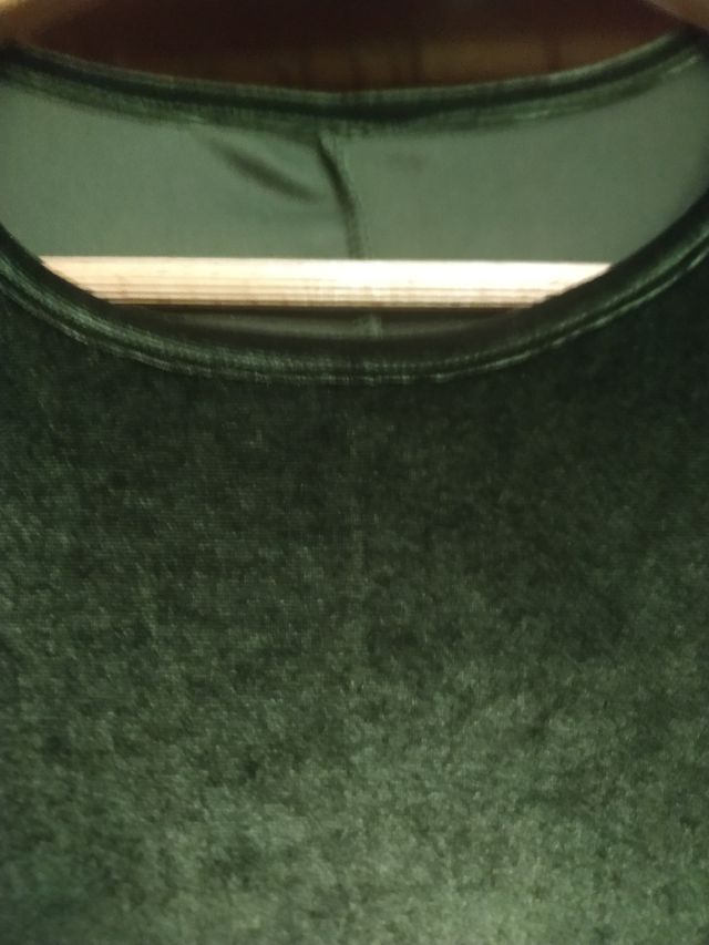 Vestido terciopelo verde oliva