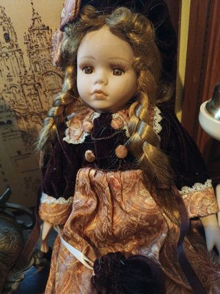 Muñeca porcelana antigua