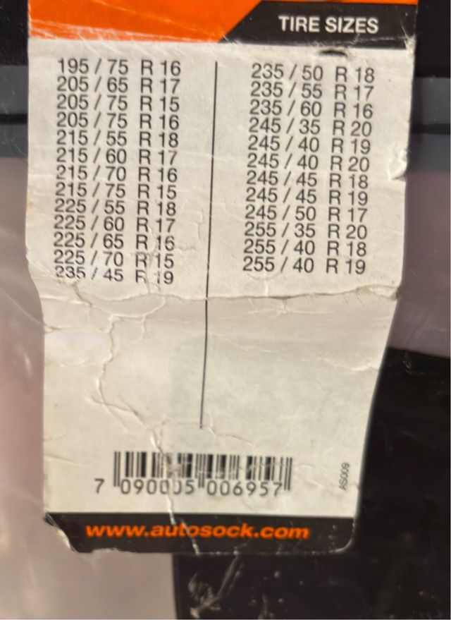 AutoSock Cadenas Nieve - 2 Unidades