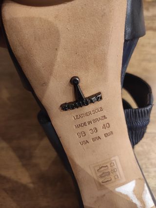 Zapatos Schutz azules tacón alto
