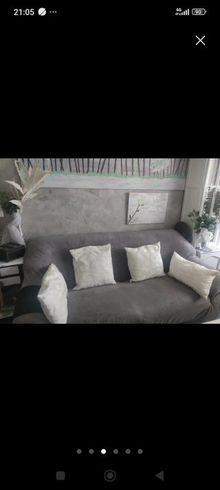 Copridivani grigi - 2 pezzi.3/2 posti