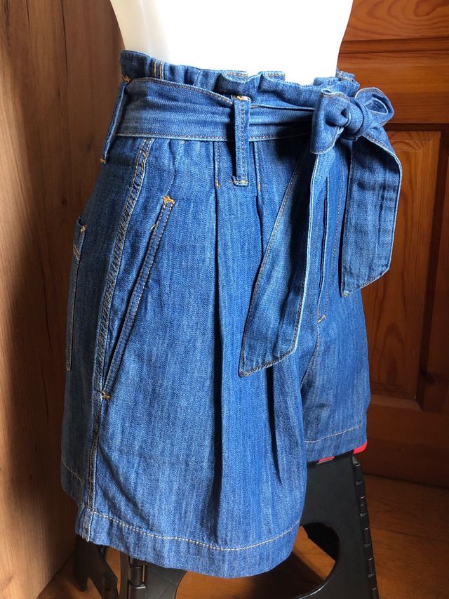 Bermudas tejanas azules