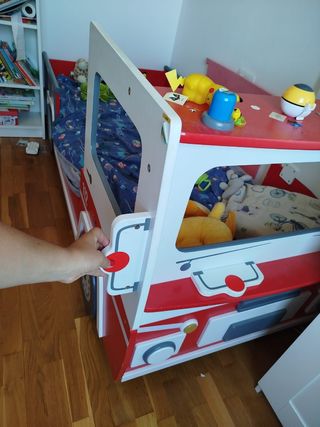 Cama Camión Bomberos Infantil 95x214cm