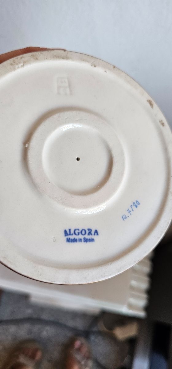 Querubín Algora porcelana azul-blanco