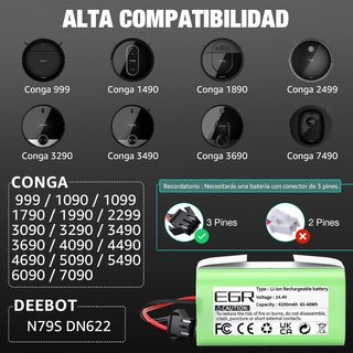 Batería Robot Aspirador - 4200mAh