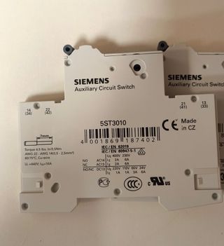 6x Interruttori Siemens 5ST3010