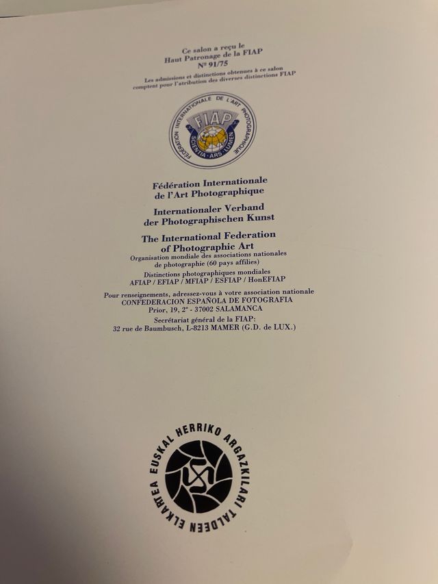 I certamen fotografico internacional