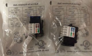 4x Jack Keystone Cat.5e Cat.6 KJ8