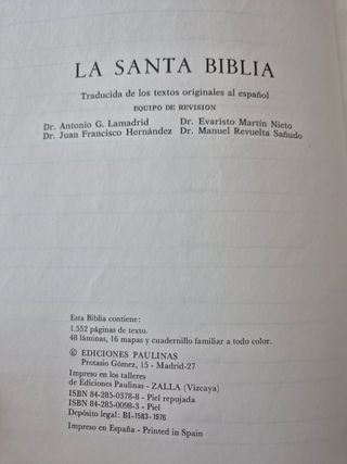 La Santa Biblia