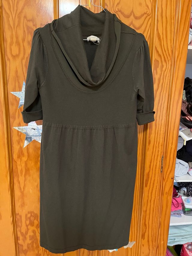 Vestido verde de punto