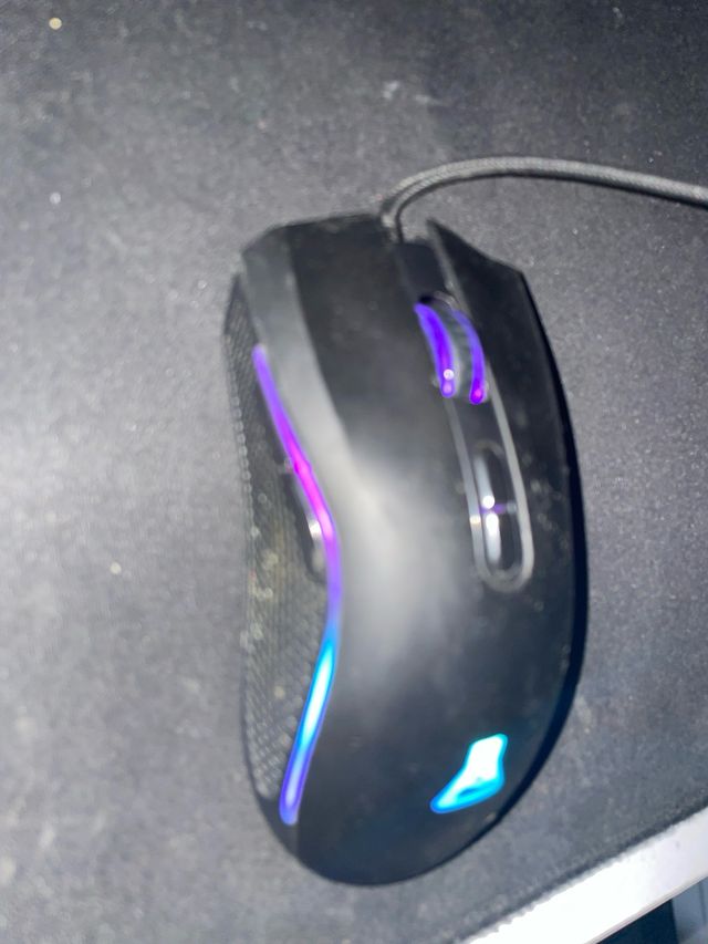 Ratón g-Lab RGB - Negro/Verde