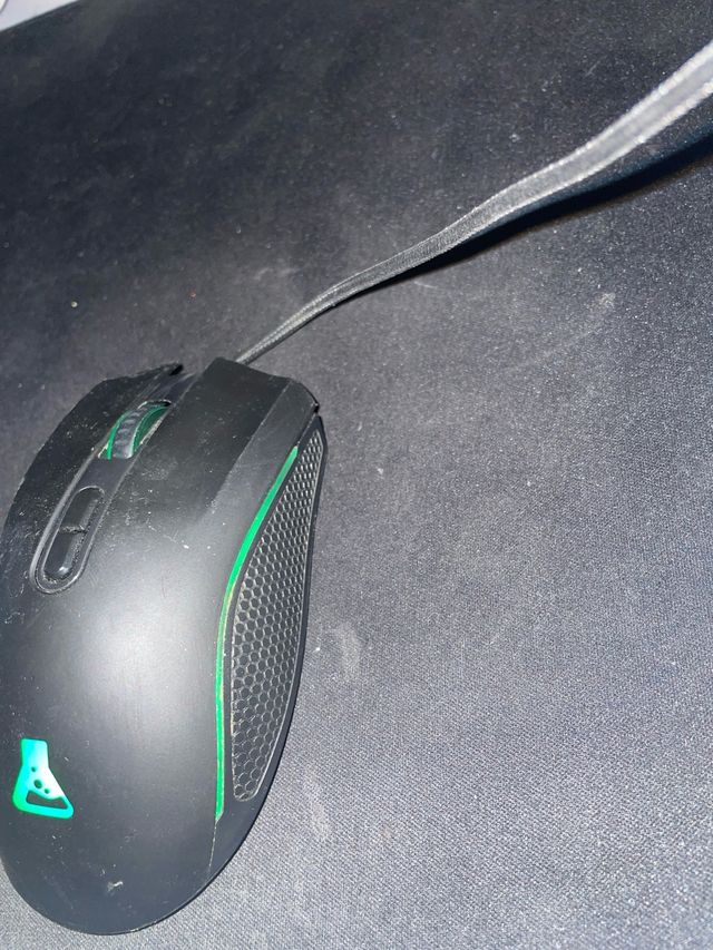 Ratón g-Lab RGB - Negro/Verde