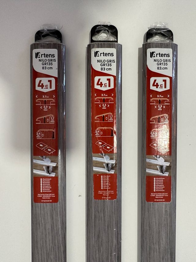 Perfiles aluminio Artens GR130 y GR135 - 5uds