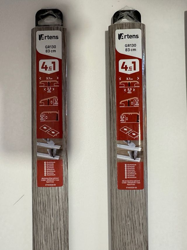 Perfiles aluminio Artens GR130 y GR135 - 5uds