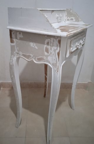 Tocador vintage blanco