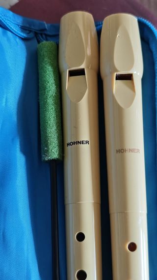 2 Flautas Hohner + estuche + limpiador