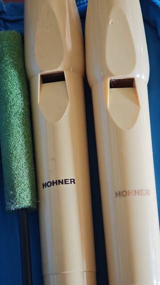 2 Flautas Hohner + estuche + limpiador