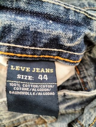 Moda Leve Jeans Pantalón Corto Azul 40