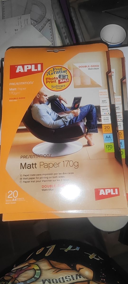 Papel Fotográfico APLICACIÓN 20 hojas