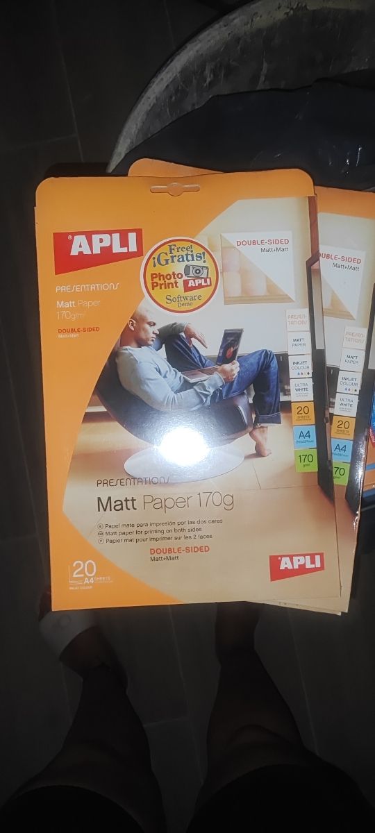 Papel Fotográfico APLICACIÓN 20 hojas