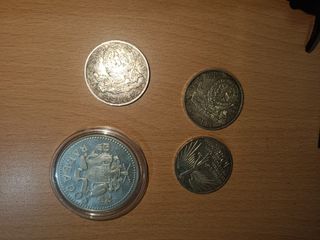 4 Monedas Plata - Coleccionismo