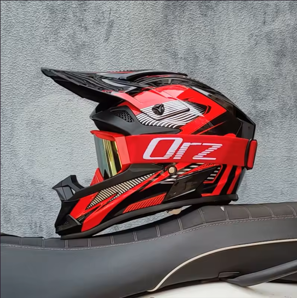 Casco Motocross ORZ Off-Road y Enduro.