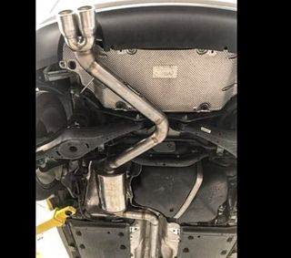 Tubo escape + Downpipe 3" en INOX VW 2.0 TSI