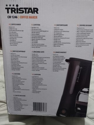 Cafetera Tristar CM-1246 - 600W