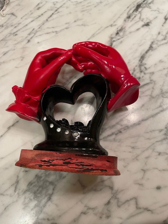 decorazione romantico rosso e nero