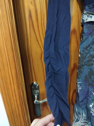 Vestido  morado estampado
