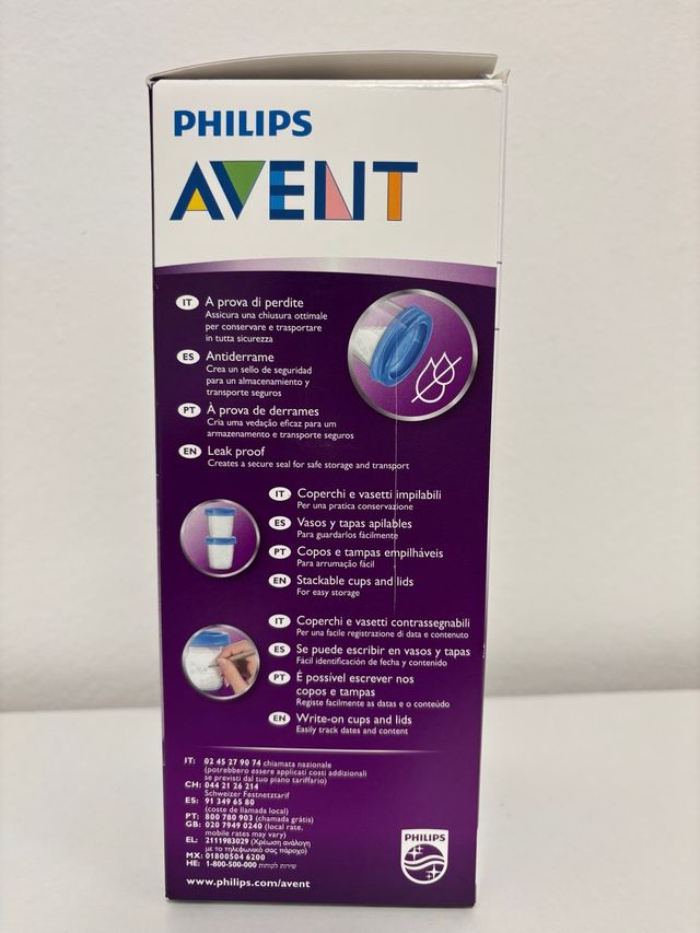 vasos reutilizables para leche materna