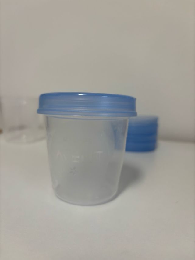 vasos reutilizables para leche materna