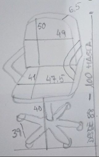 SILLA DE OFICINA/ESTUDIO GIRATORIA MOSES DE IKEA