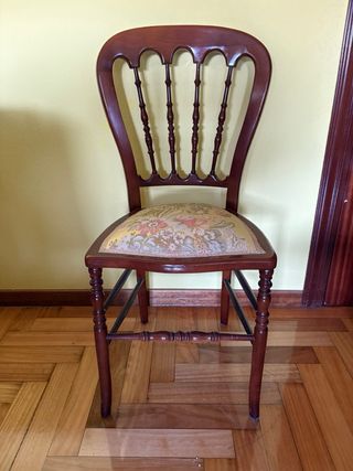 3 Sillas Comedor Madera Antiguas