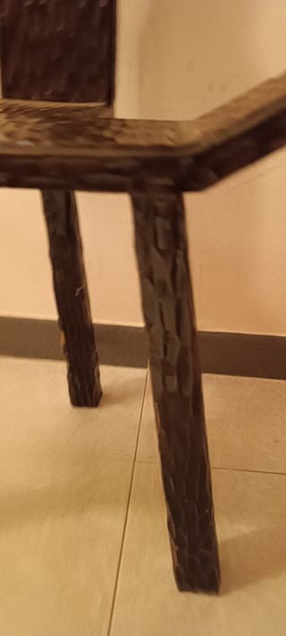 Silla partera antigua de madera