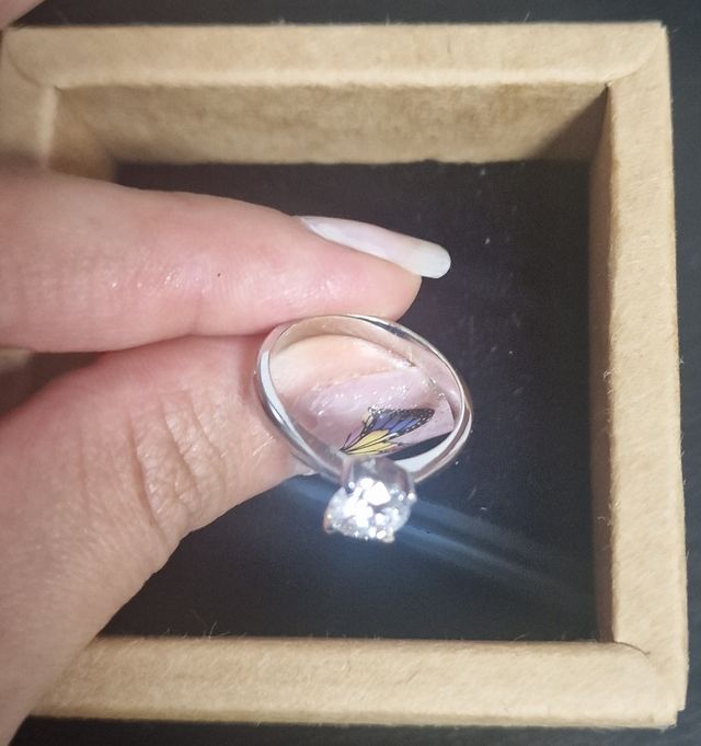 Solitario Diamante 1.04ct E VS1 Oro blanco 18k