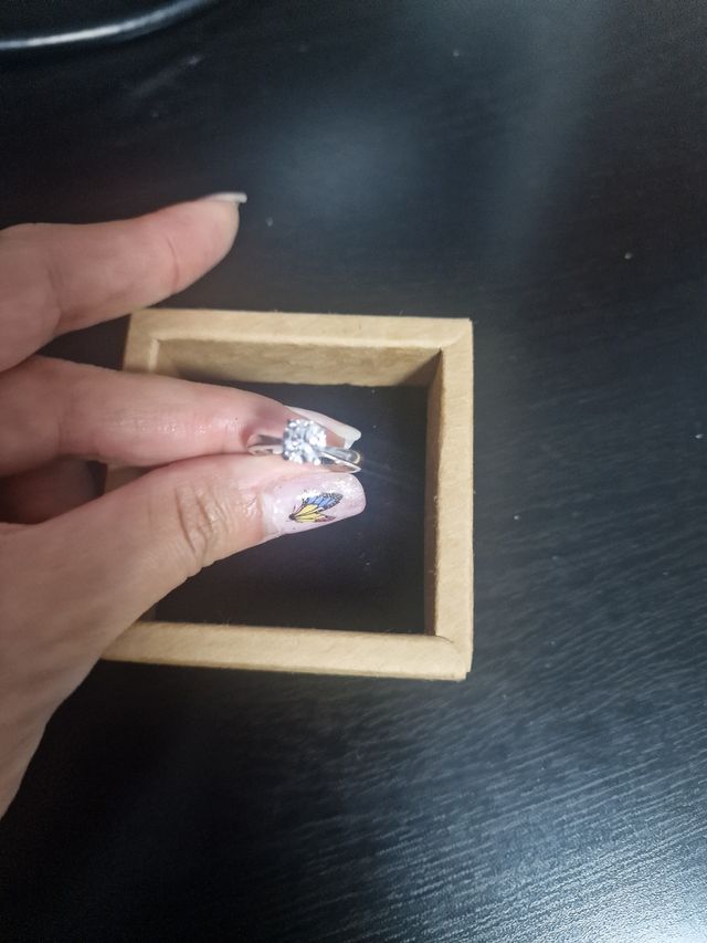 Solitario Diamante 1.04ct E VS1 Oro blanco 18k