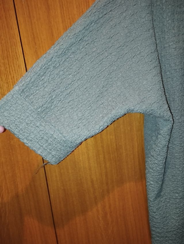 Chaqueta punto verde oliva