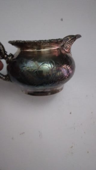 Lattiera placcata argento vintage