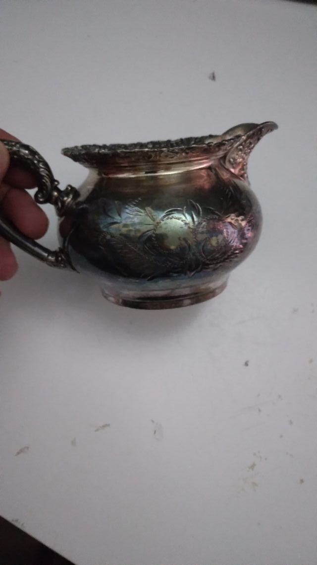 Lattiera placcata argento vintage