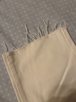 2 Pantalones ZARA Mum Fit blancos Talla 36 nuevo