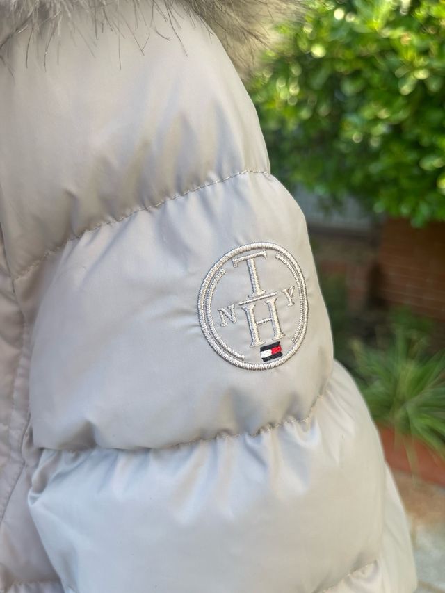 Abrigo Tommy Hilfiger Gris (Mujer)