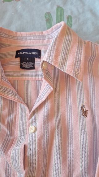 Camisa Ralph Lauren rayas rosa